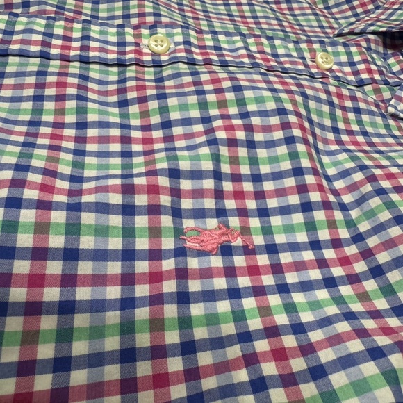 XL Ralph Lauren Classic Fit Men's Multicolor Checkered Shirt - Picture 2 of 4